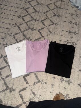 Essentials Women’s Short Sleeve Tees - White, Lavender, Black